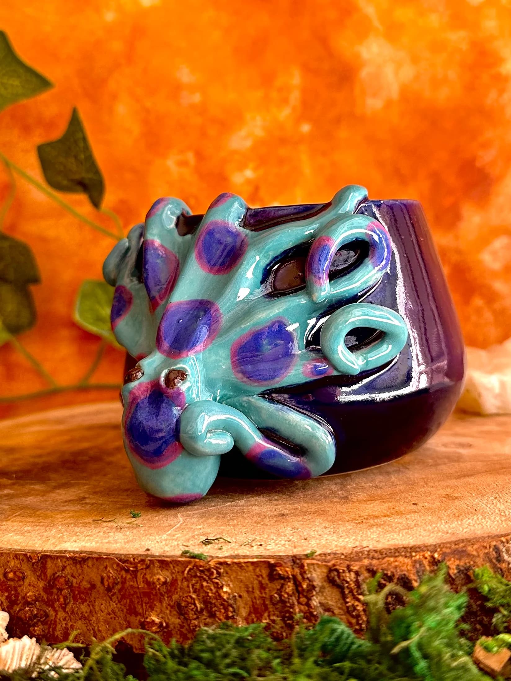 Czarka Ośmiornica - kubek ceramiczny bez ucha 200ml - zdjęcie 2