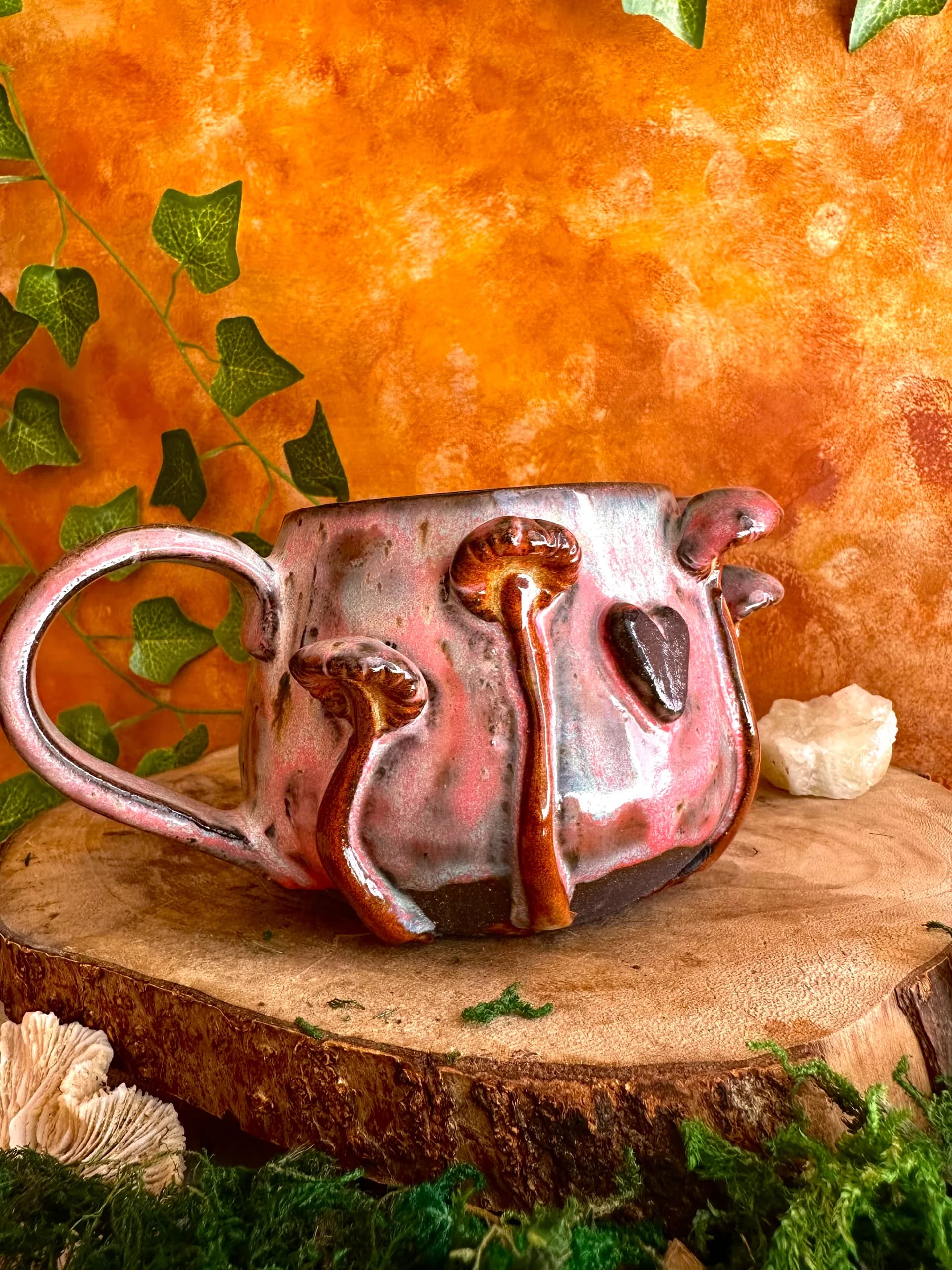 Serce Lasu - fioletowy kubek ceramiczny 250ml - zdjęcie 5