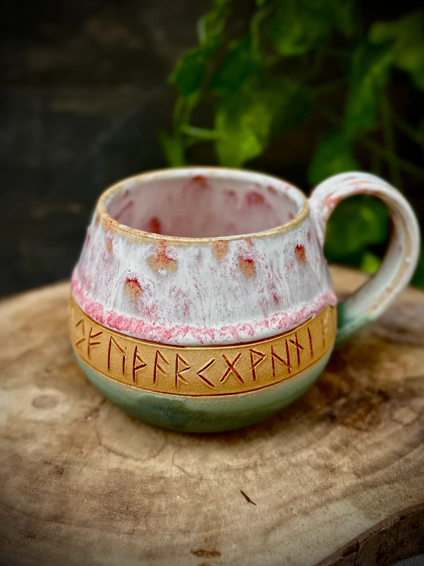 Runiczny kubek ceramiczny 300 ml - zdjęcie 5