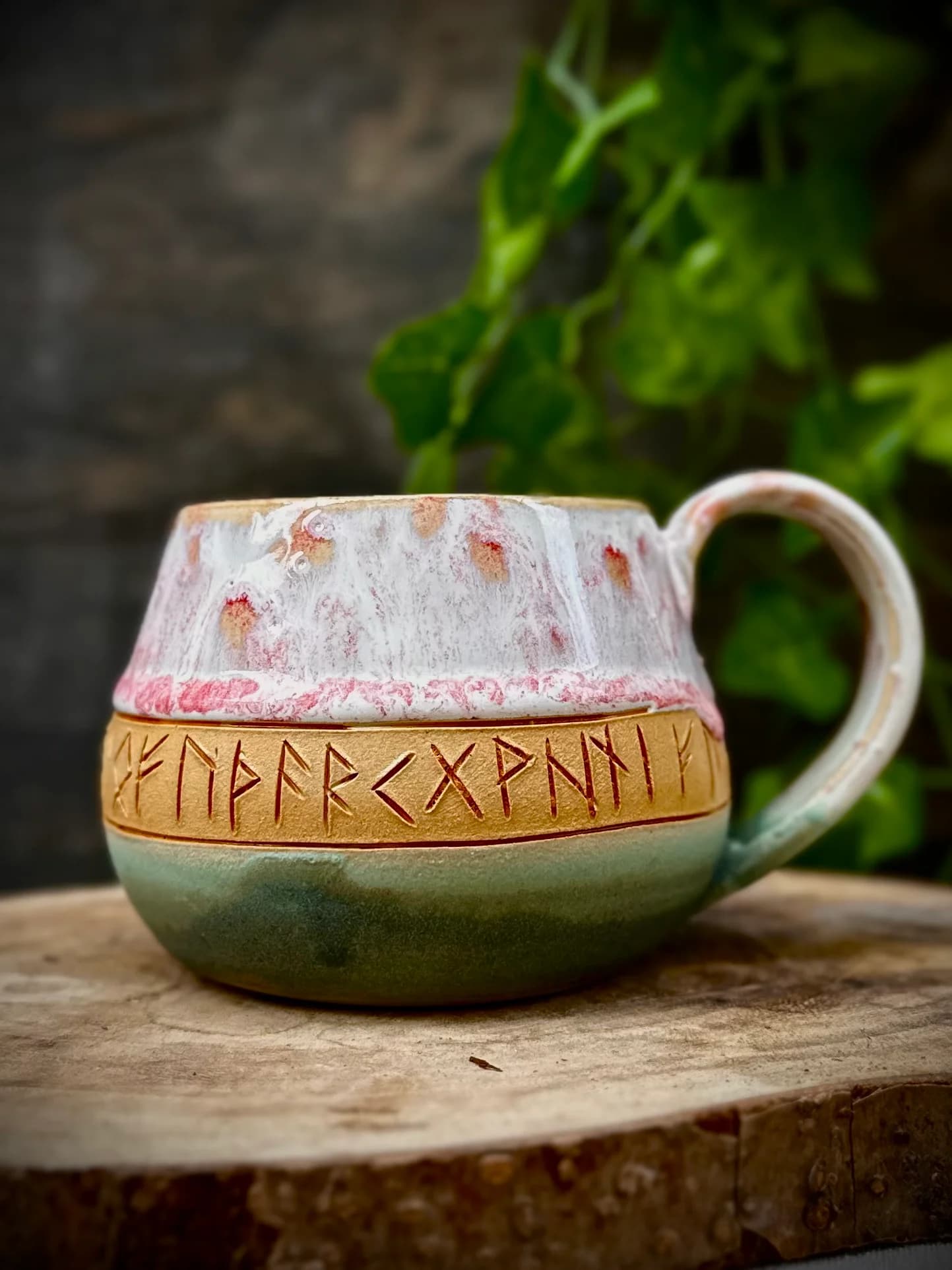 Runiczny kubek ceramiczny 300 ml - zdjęcie 3