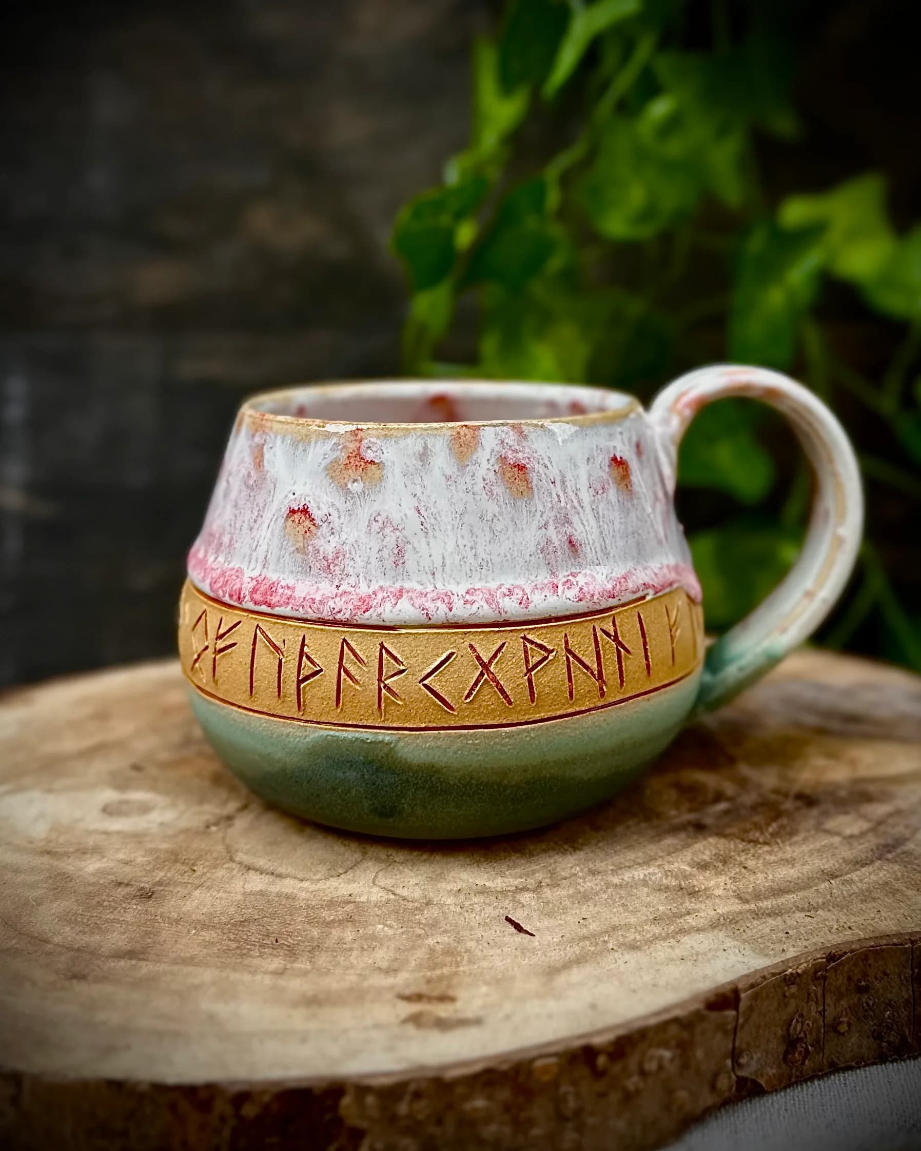 Runiczny kubek ceramiczny 300 ml - zdjęcie 2