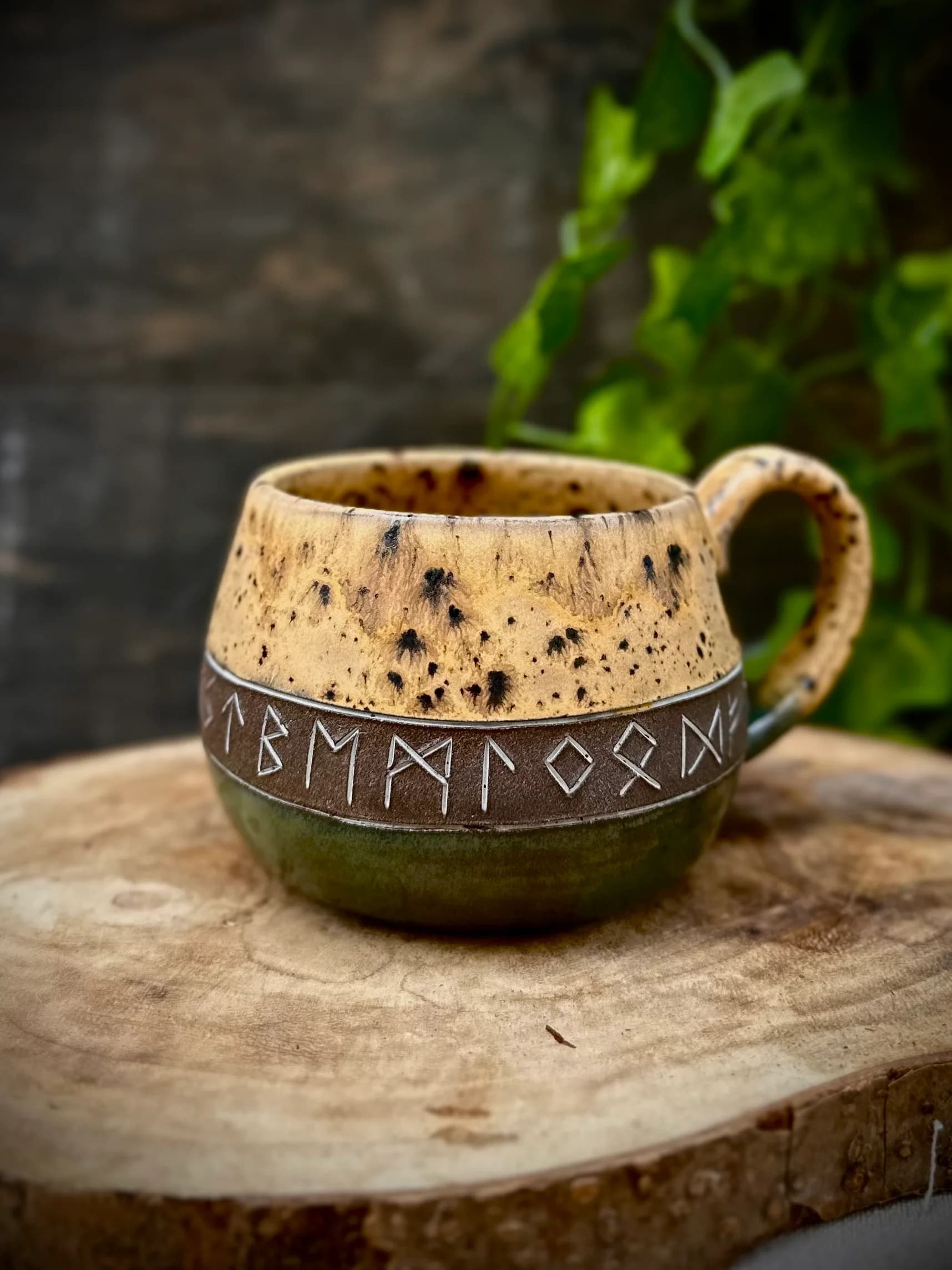Runiczny kubek ceramiczny - 300ml - zdjęcie 2